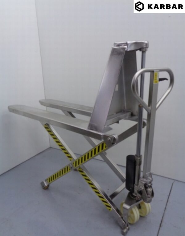 Transpaleta tijera manual inoxidable