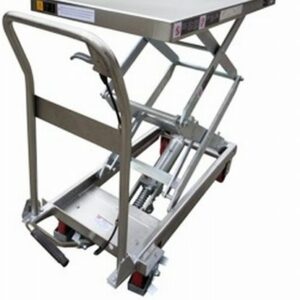 Mesa elevadora manual inoxidable 350kg